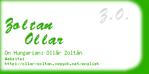 zoltan ollar business card